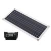 30W Solar Panel 30A Charger Voltage Controller Kit Polycrystalline Silicon for 12V Car RV Boat Marine Trailer