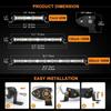 7 Inch 14 Inch LED Work Light Ultra-thin Single Row LED Light Bar for Off-road 4x4 Jeep Truck Tractor Fog Light