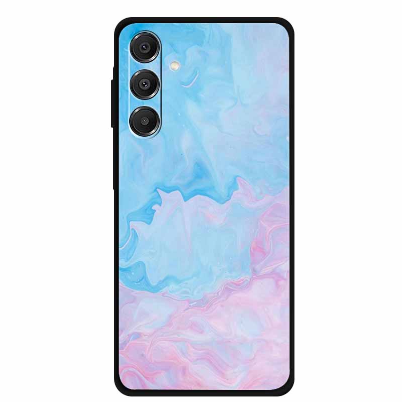 For Samsung Galaxy A14 A15 A16 5G Case Marble Soft TPU Phone Back Cover For Samsung A14 A15 4G Shockproof Silicone Painted Coque