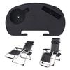 Chair Cup Holder Clip-on Side Recliner Cup Table Lounge Chair Cup Holder Snack Tray with Phone Slot for Camping Beach Yard