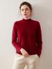 Women's Cashmere Half-High Neck Sweater - Winter 2025, Gentle Loose Slimming Warm Base Layer.