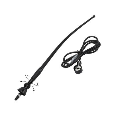 Universal Car FM AM Antenna High Flexible Auto Radio Aerial with Din Male Connector for Truck Bus
