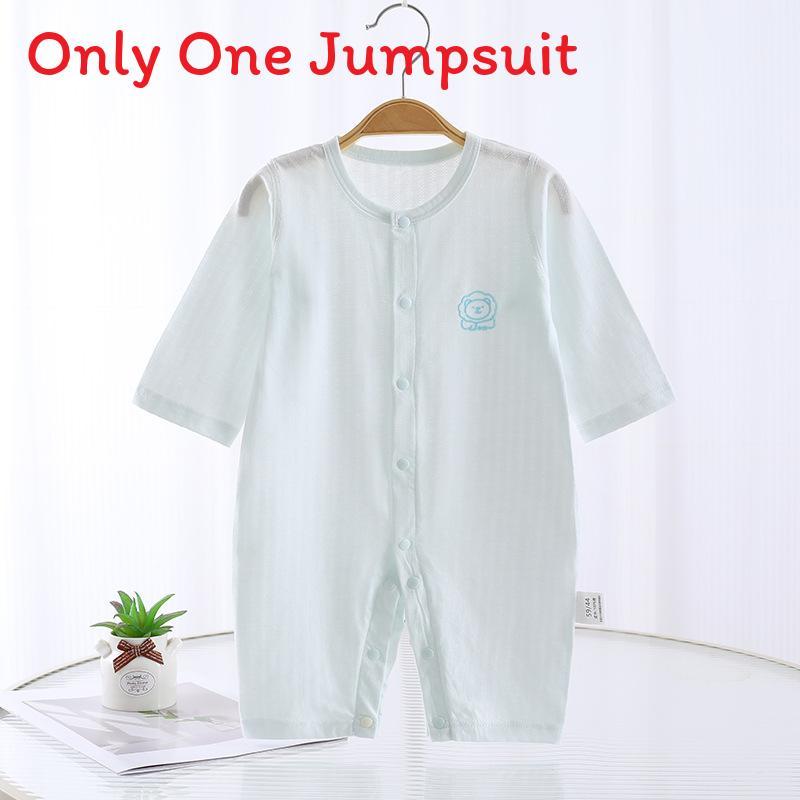 Baby Summer Cotton Sleeveless Romper With No Bone Technology For Newborns And Infants