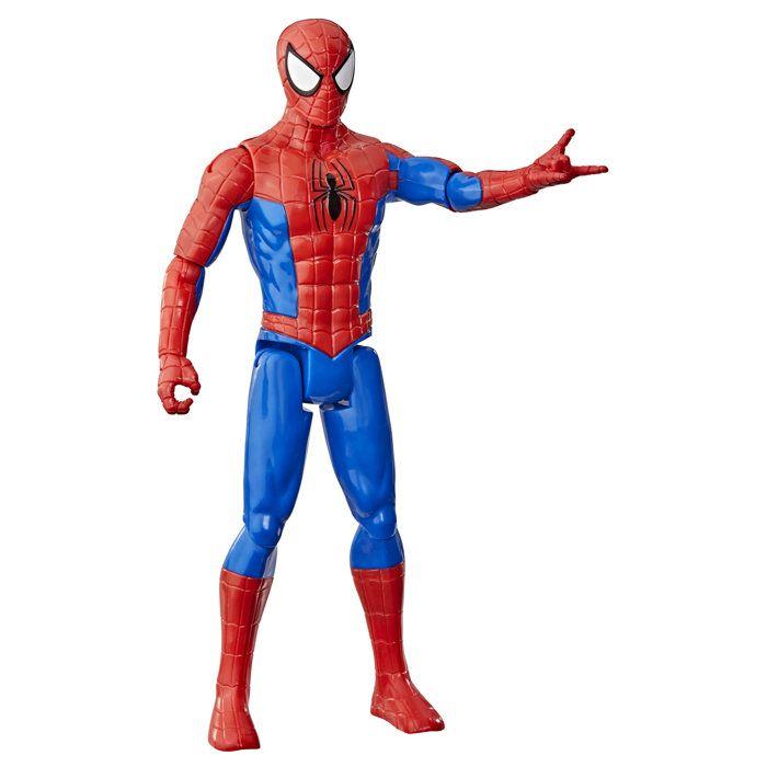 Figurine SpiderMan 30 cm, Titan Series, jouets de super-héros pour enfants, Marvel Spider-Man, des 4 ans