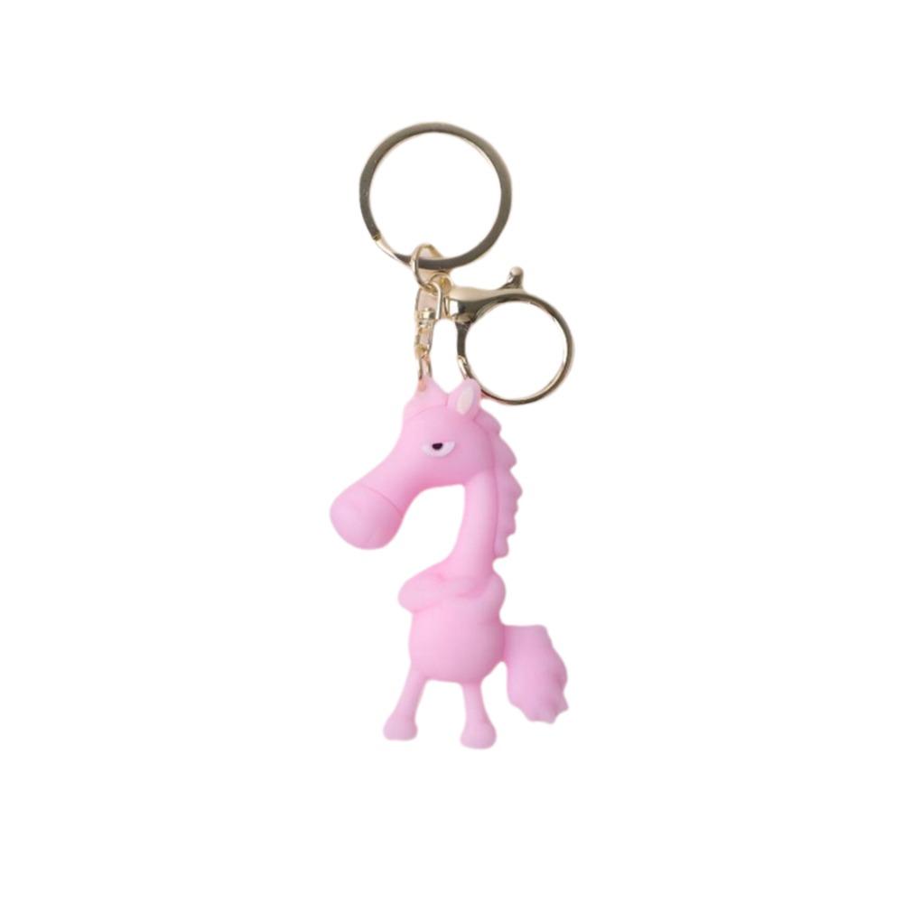 Simulation Horse Keychain Cold-Hearted Black Horse Bag Ornament Lucky Horse Mascot  Party Favors