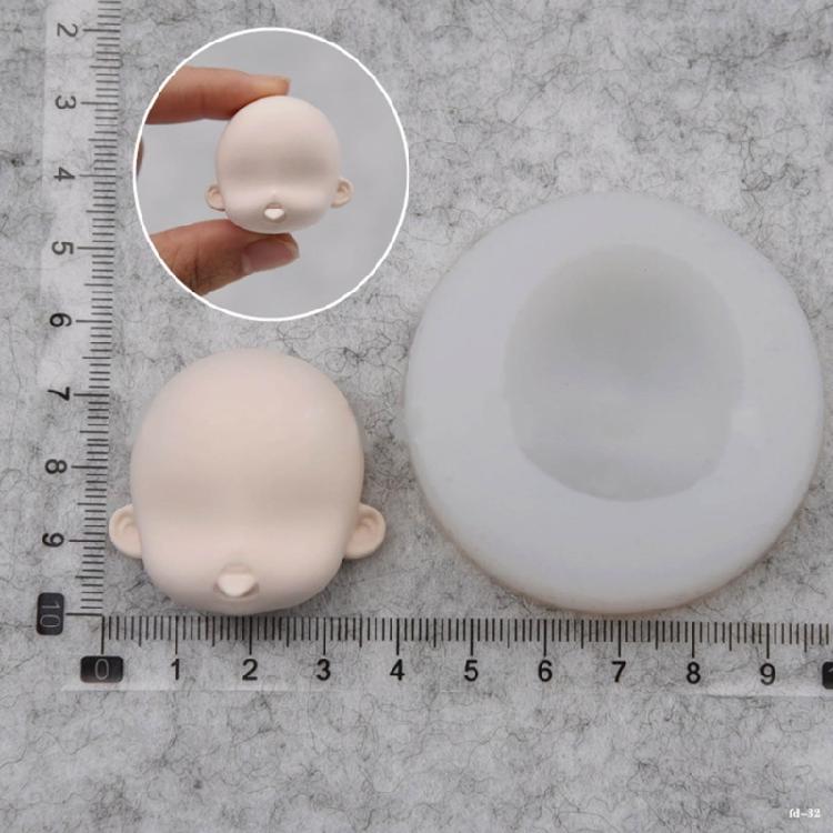 Baby Head Mould Clay Resin Mould for Making Cake Fondant Decorations