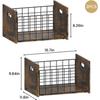 Metal Dog Toy Basket Organizer | Wooden Pet Storage Box for Puppy/Small Dogs | Multi-Purpose Chest for Leash,Blanket,Dog Food