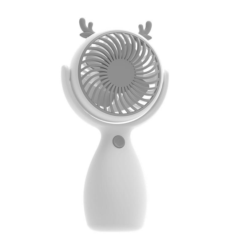 

2024 New Mini Portable Usb Rechargeable Handheld Small Fan With Cartoon Cute Design Plastic Blade