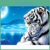 Diamond Moonlight Tiger Painting Diamond Mosaic Picture Stitch Embroidery Pattern Embroidery