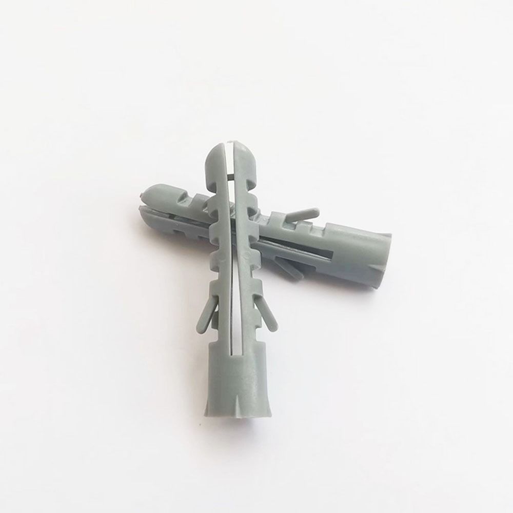 100pcs M6X30 Expansion Nylon Anchor Grey Wall Plug High-quality Wall Anchor Hollow Block