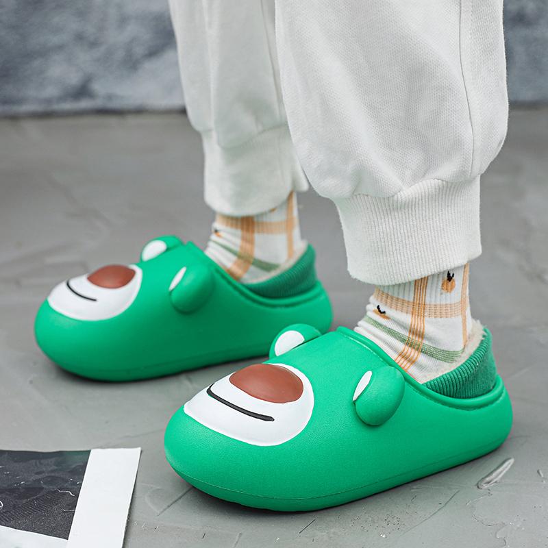 Детские модные тапочки из хлопка на толстой подошве больших размеров — фото 9