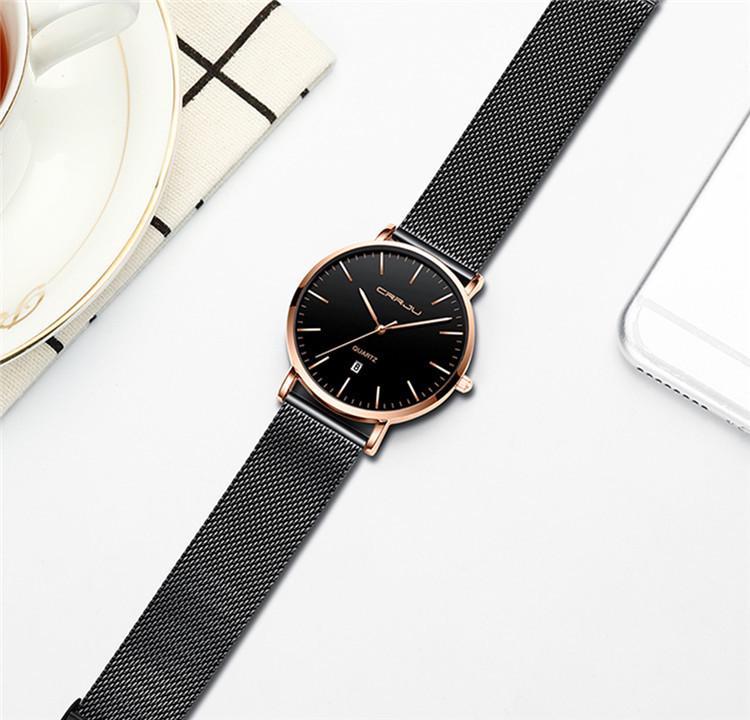 CRRJU 2270 Herrenuhr mit lässiger Persönlichkeit - Beliebte Modeuhr für Studenten