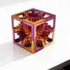 Yousheng 3D Printed Gear Cube Anxiety Stress Relief Rotatable Gear Square Block Travel Portable Spin Gear Cube Sensory Toy