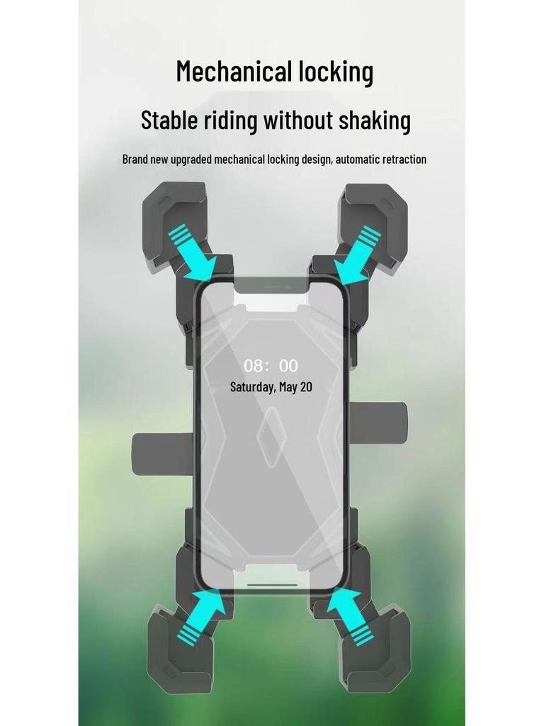 Mobile Phone Holder for Electric Bike Navigation - Secure Mount for Motorcycles and Bicycles