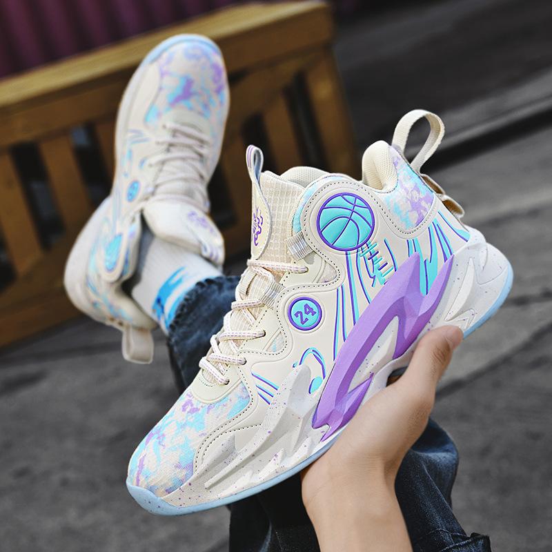 

High-top basketball shoes for teenagers, children, primary and secondary school students, sports shoes, actual training, boys, large-size sneakers 35