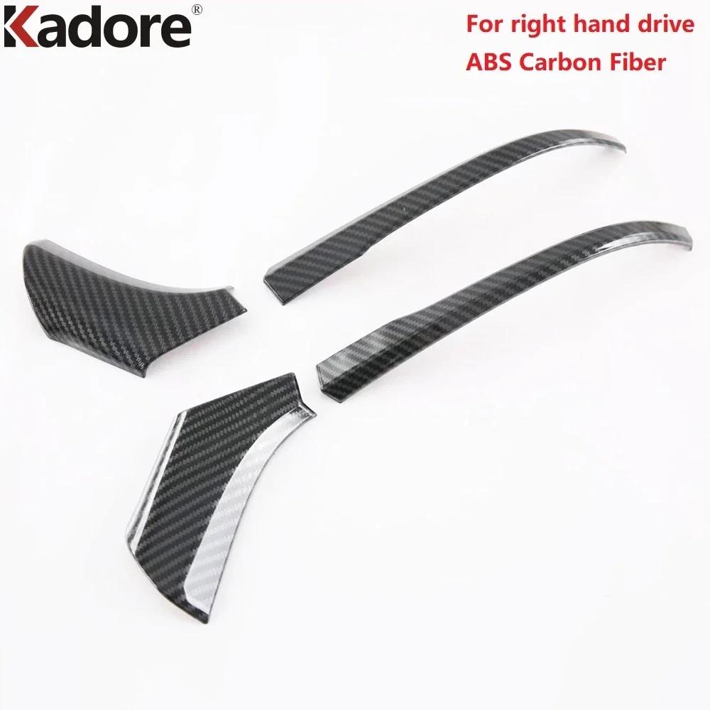 Für Toyota RAV4 RAV 4 - 2024 2025 Kohlefaser Auto Seiten Tür Rückspiegel Abdeckung Zierleisten Streifen Zubehör