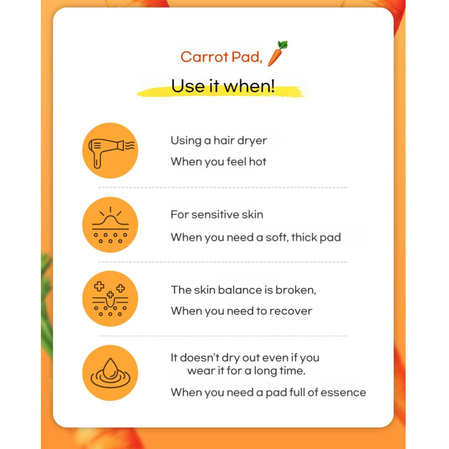 Skinfood Carrot Carotene Calming Water Pad 60 Pads