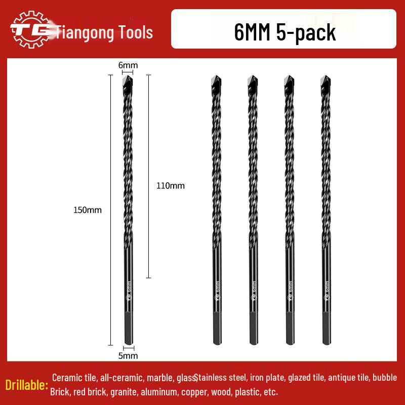 Tiangong Triangular Alloy Tile & Concrete Drill Bit