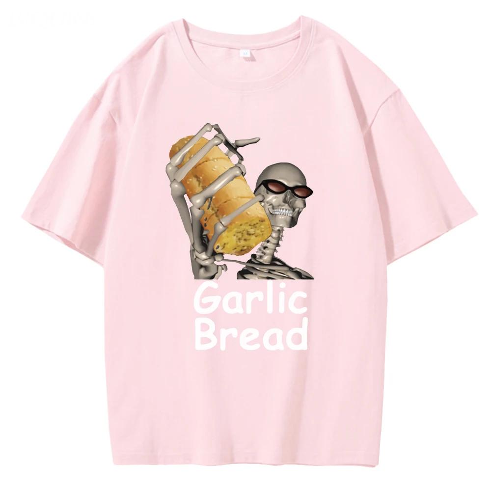Garlic Bread  Unisex T Shirt Graphic Vintage 100% Cotton When Ur Mom Com HOM N Maek Hte Unisex Summer  Unisex Tshirts Loose Streetwear Unisex