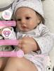 Wiedergeborene Babypuppe 50 cm/Geschenke für Mädchen/6 Zubehörteile
