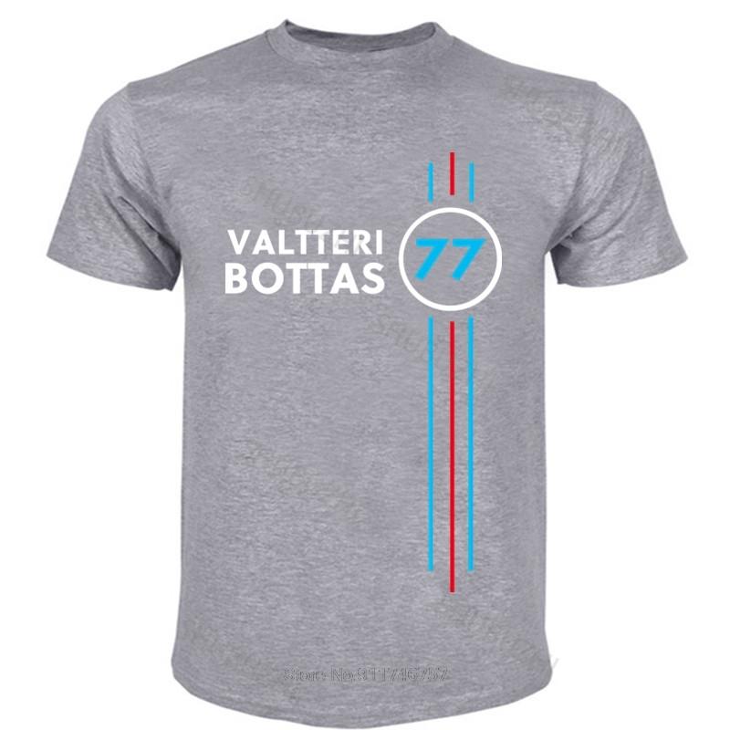

For Car Lovers Top summer fashion tshirt men cotton tops euro size boys gifts Valtteri Bottas Awesome Cotton Tshirts S