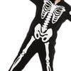 Halloween Costume Luminous Skeleton Print Family Matching Pajamas Hooded Long Sleeve Adults Kids One-Piece