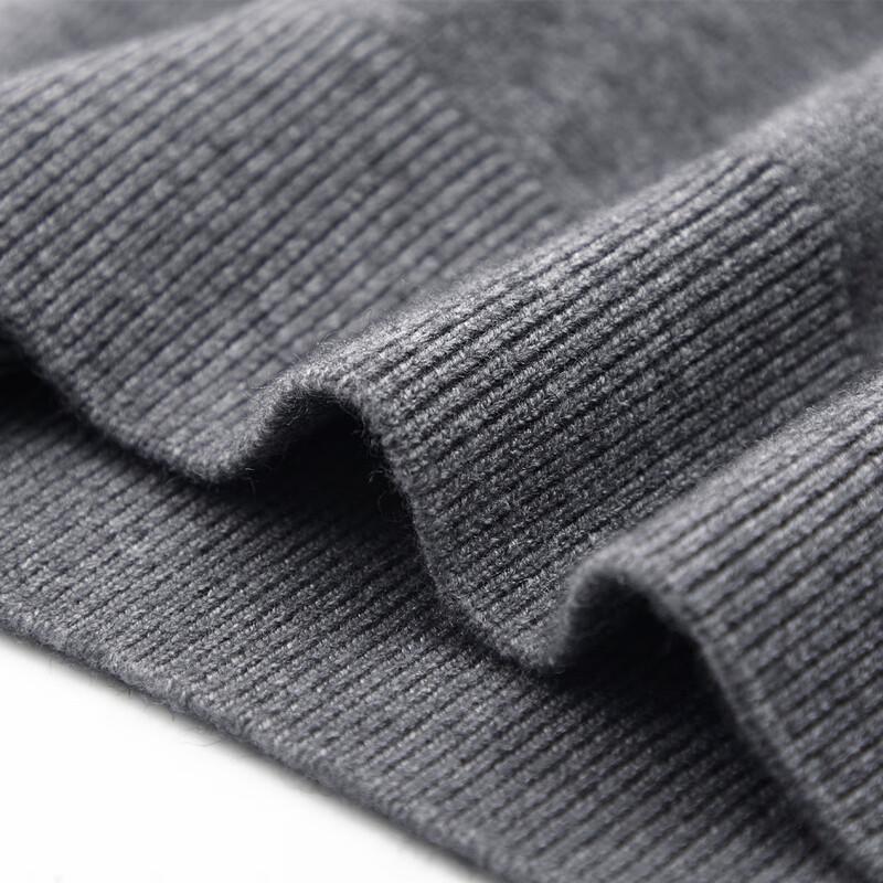 Shanshan Men's Wool Blend Semi-High Collar Thermal Sweater