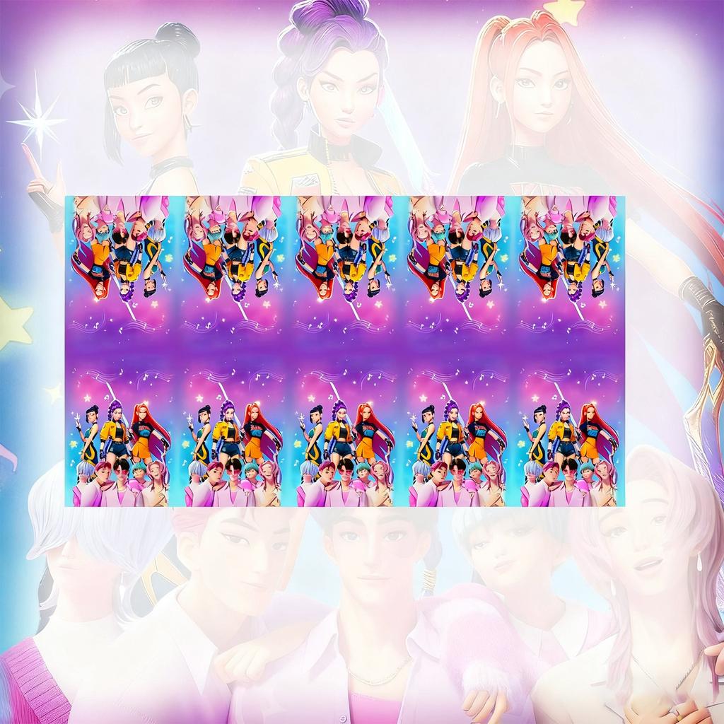 Cartoon Children's Birthday Party Decoration Paper Plates, Tissues, Tablecloths, Disposable Tableware Sets.