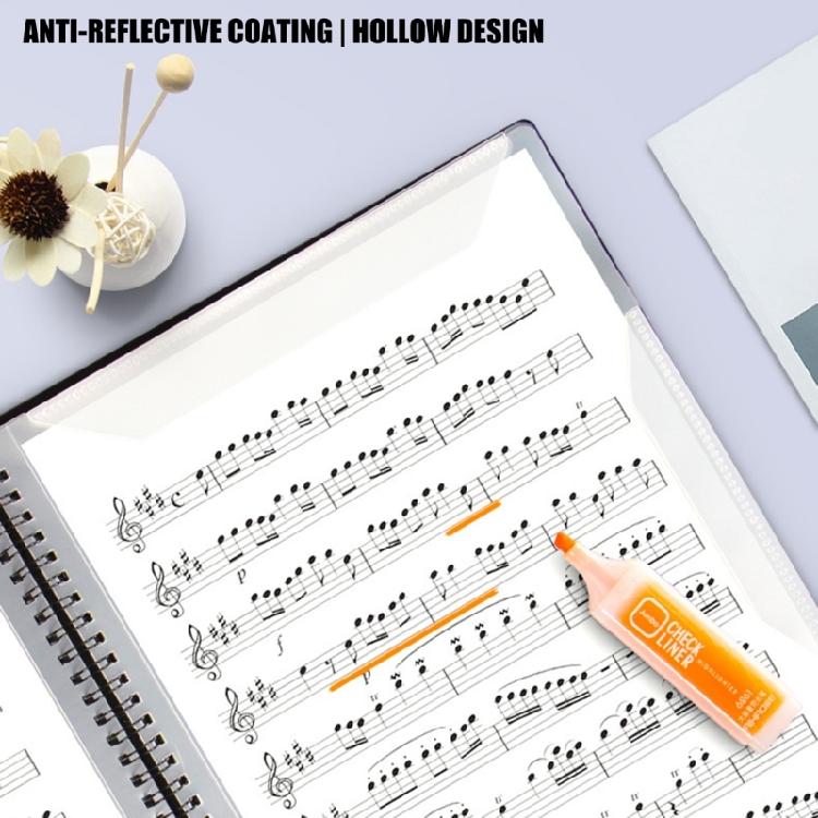High Capacity Sheet Music Organizers Piano Music Sheet Folder With Removable Pages for Musicians And Students