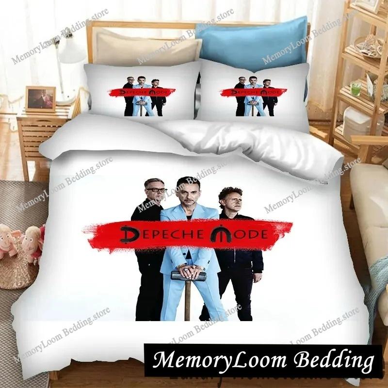 3D Spausdintas Depeche Mode Patalynės Komplektas Dvigulis Twin King Antklodės Užvalkalas Antklodė Pagalvės Užvalkalas Berniukams Mergaitėms Suaugusiems Miegamasis