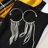 Flash Tassel Fashion Temperament Nightclub Earrings Jewelry Charm Party Elegant Earrings