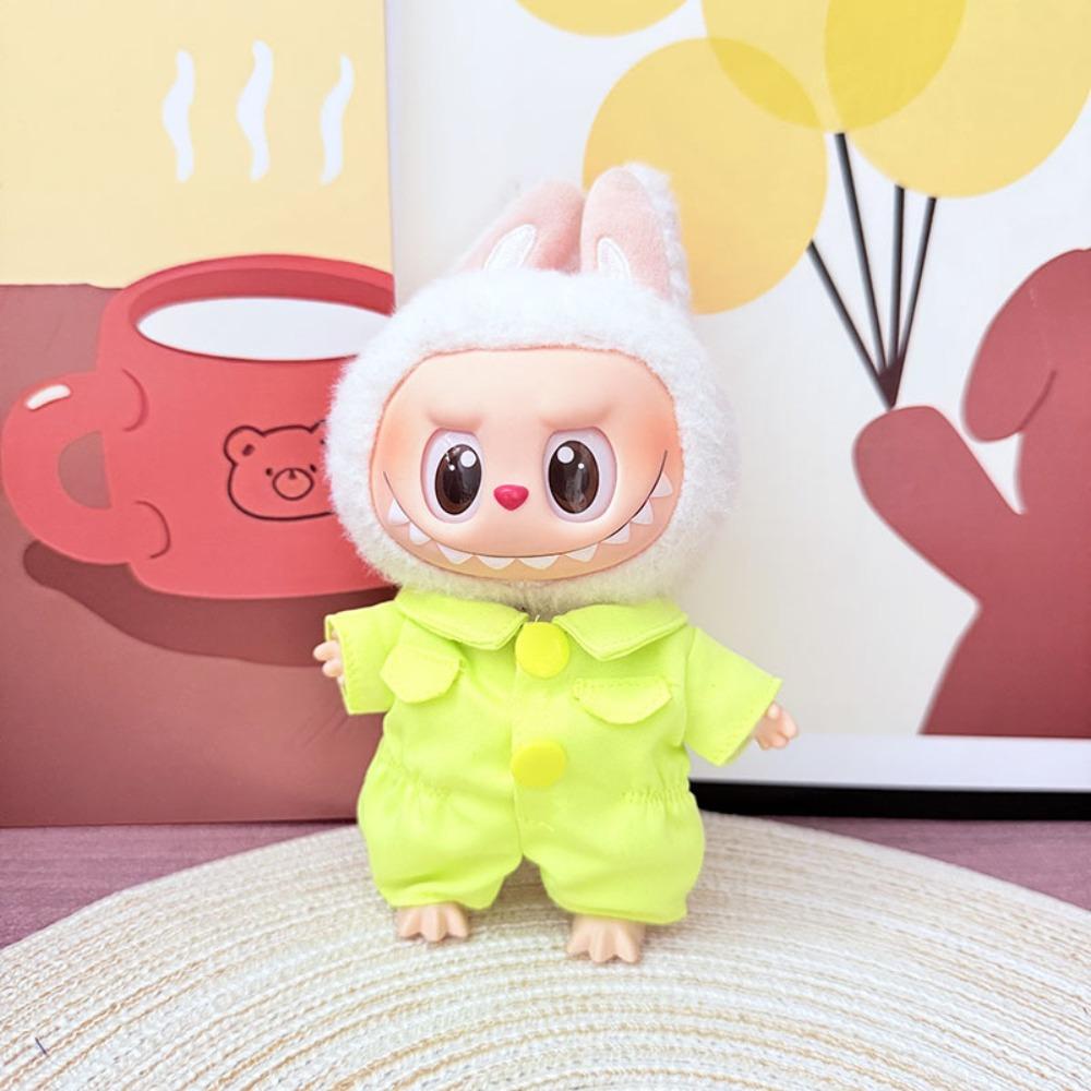 

Bodysuit Sitting Labubu Time Cloth Workwear 17cm Plush Dolls Clothes Cotton Doll Accessories Style 3
