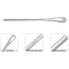 5Inch/12.8cm Coffee Stirrers Spoon,Silver Stainless Steel 304# Coffee Stir Sticks,Round Solid Handle Cocktail Beverage Iced Tea Stirring Stick,Drink