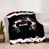 Football Helmet Home Customize Your Name Blankets Comfortable Soft Portable Allseason Multipurpose Blanket For Picnic Sofa Office Bed Living Room