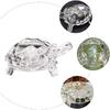 WINOMO Crystal Turtle Feng Shui Statue - Clear Crystal Turtle for Aquarium, Peace, Prosperity and Positive Energy Decoration