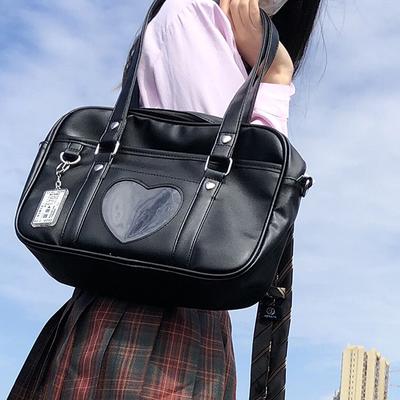 School Uniform Bags Fashion Women PU Leather  Women Student PU Handbag Anime Shoulder Bag