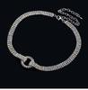 Trendige Silber Strass Choker Halskette - Japanischer & Koreanischer Stil für Damen