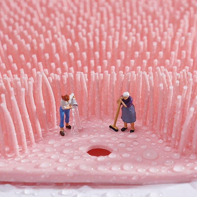 Silikonowe stopy do mycia Łazienka Złuszczający Prysznic Masaż Kąpiel Antypoślizgowa mata do kąpieli Szczotka do pleców Mycie stóp Narzędzie do czyszczenia ciała