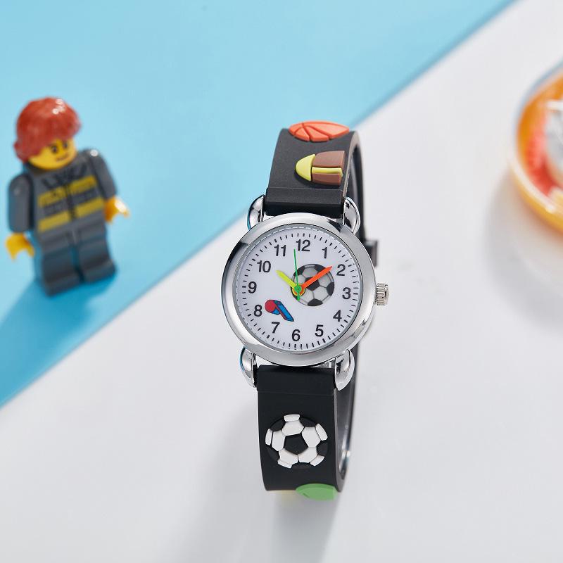 Children's Cute Football Cartoon Quartz Watch for Boys and Girls