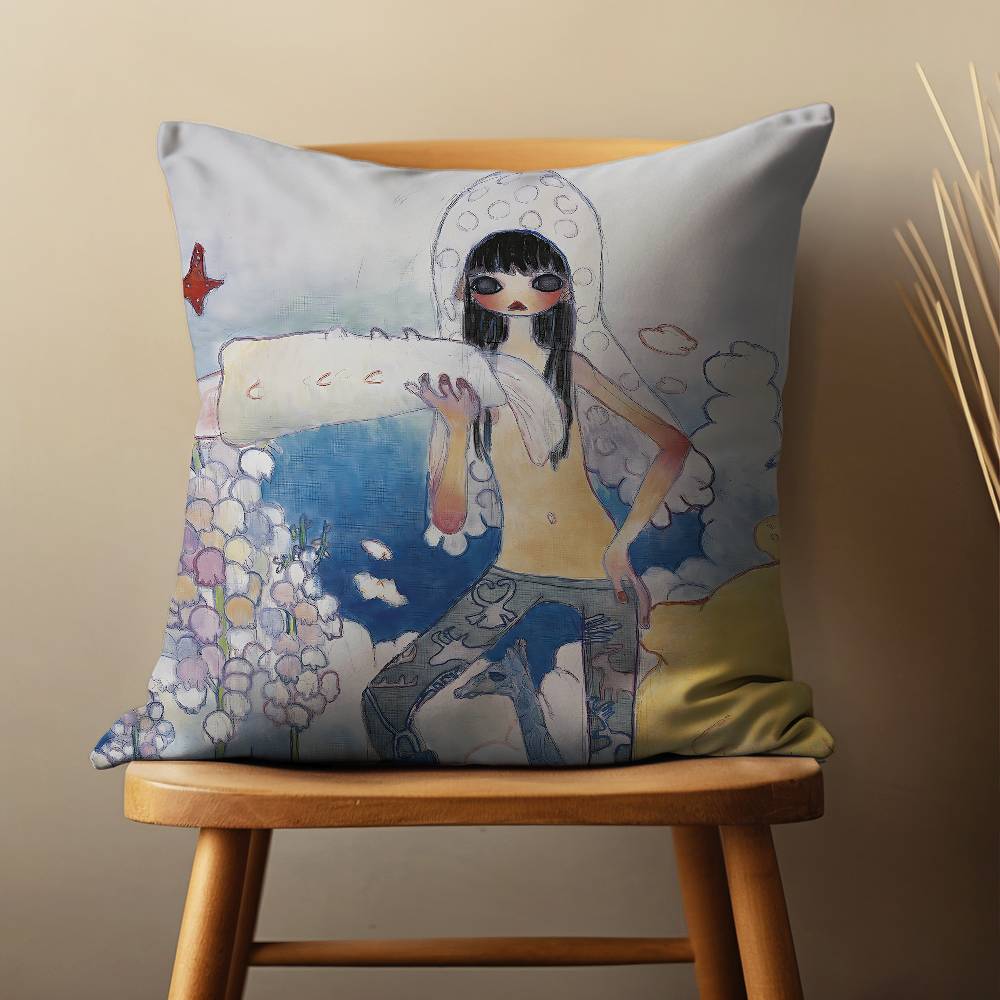 Funny Art A-Aya T-Takano Throw Pillow Case For 45x45cm,55x55cm,30x30cm For Home Bedroom Decoration And Protector