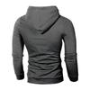 Men's Casual Solid-color Checkered Hoodie, Long-sleeved Hoodie, Sweatshirt And Jacket