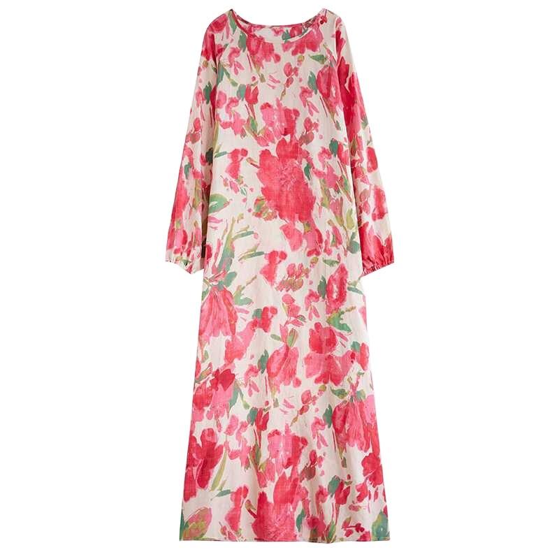 New Japanese Retro Long Sleeve Age Reducing Plus Size Casual Dresses