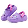 Skechers Kids Slip-On Sports Casual Easy Wear Bubble Shoes Beach Shoes Durable Breathable Non-Slip Low-Top Sandals Kids sandals Lavender 308104L-LAV