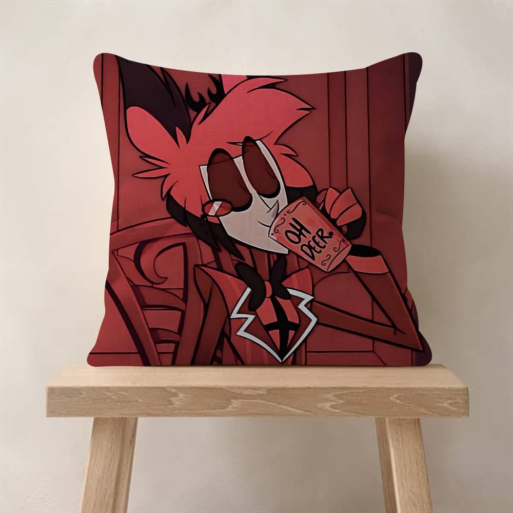 Anime H-Hazbin H-Hotel Kissenbezug Auto Überwurfskissenbezug für Sofa Auto Weihnachtsgeschenk