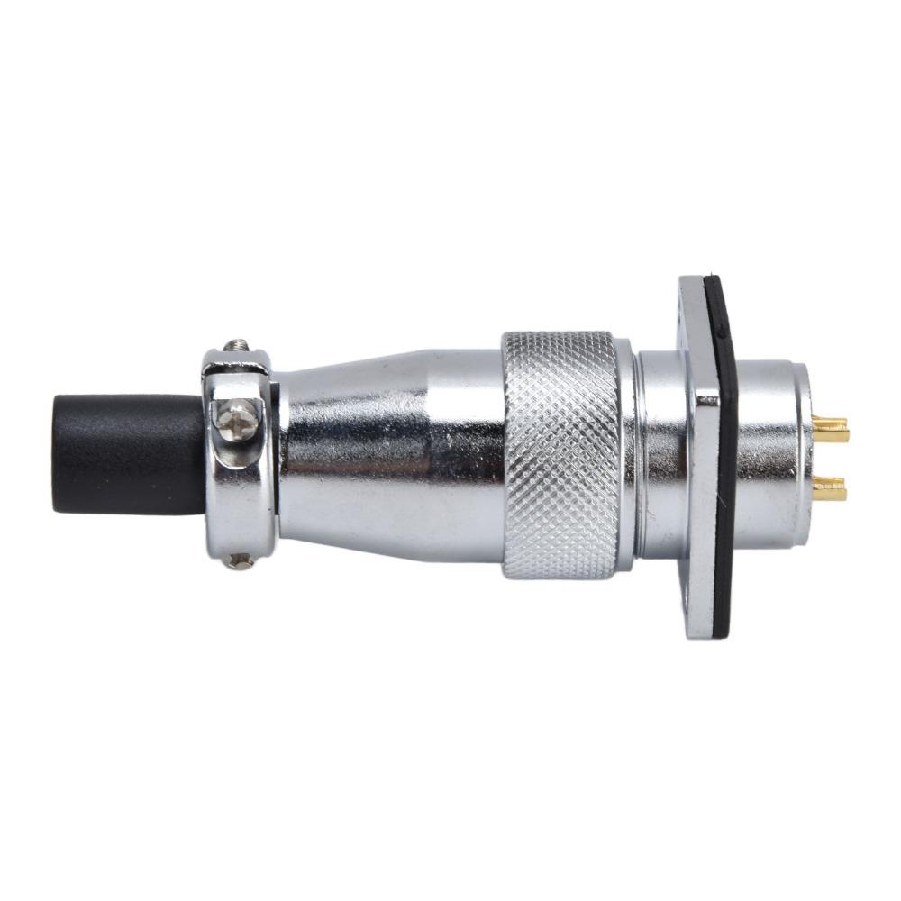 WS20 2 Pins Plug Socket Waterproof Panel Mount Connector Aviation Connector  Wiring Connecting