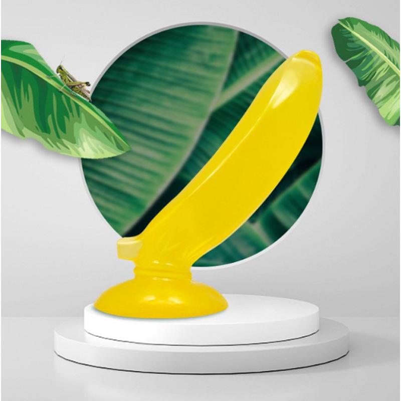 Women's Fruit & Veggie Themed Suction Cup Dildo Masturbator - Erotic Toy Alternative