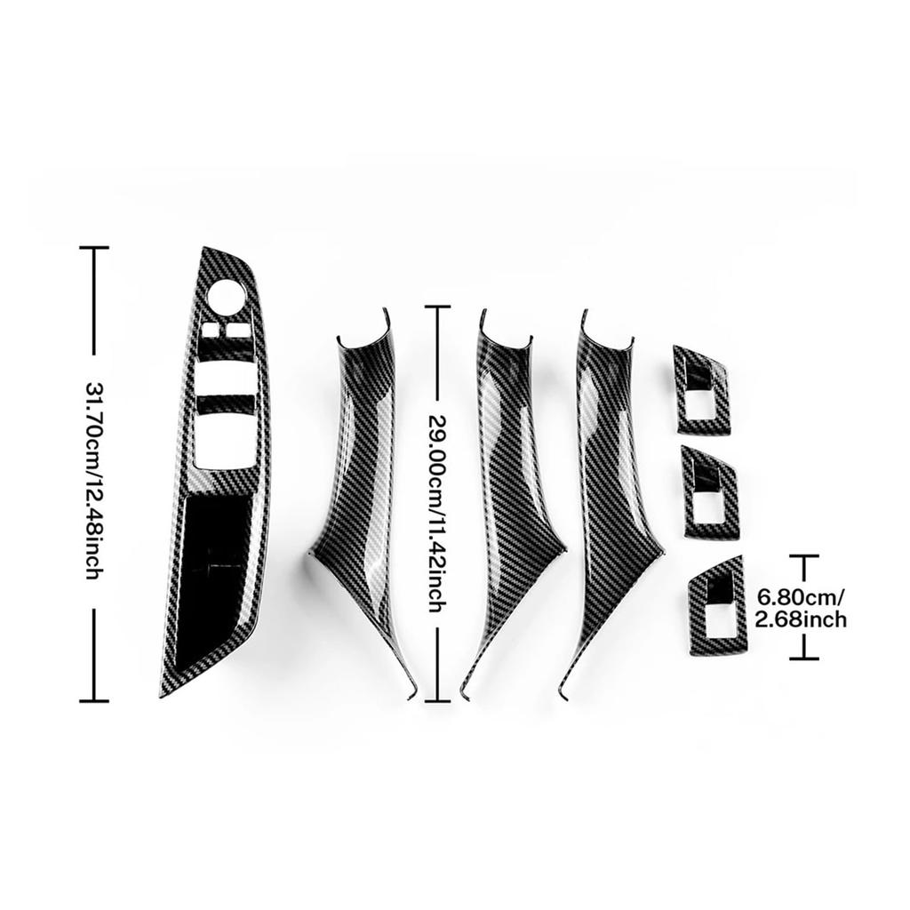 7pcs/set Door Handle Pulls for BMW 520i 523i 525i 528i 530i F10 F11 2011