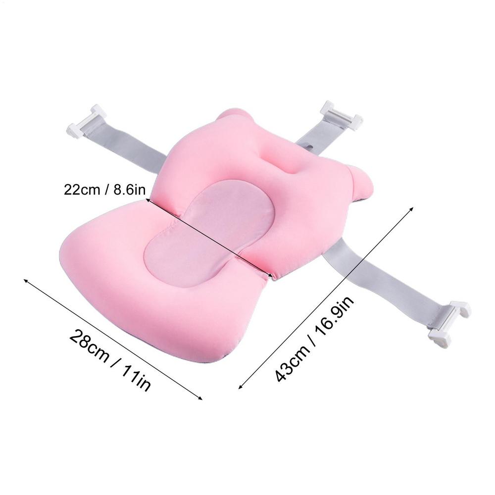 43x28x22cm Anti Slip Bathtub Safety Pad for Kids Young Children Bathing Seat Pad for Home Apartment Bathroom Sink Shower Girl