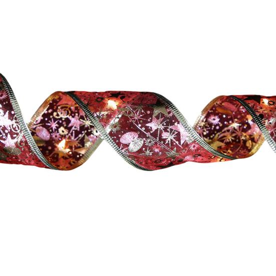 

Рождественская лента-гирлянда, водонепроницаемая, гибкая конструкция, мягкое свечение, питание от батареек, светодиодная гирлянда для помещений/улицы 5m красный