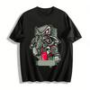 Grumpy Shark Mechanic Graphic Casual Workwear Style T-Shirt Pure Cotton T-shirt